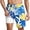 Multicolor-2, variant on Men's Swim Trunks 2-in-1 Board Shorts with Liner and Tropical Sunset Print for Swimming Surfing and Poolside Vacation Activities Multicolor-2 M