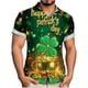 thumbnail image 1 of Blusa y camisa de manga corta con cuello vuelto para hombre, blusa informal de moda con cuello vuelto, blusa estampada de manga corta con botones, blusa de poliéster para hombre, 1 of 6