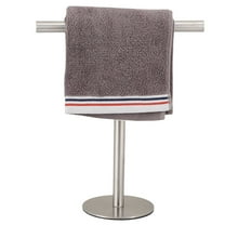 golytefs Free Standing T-shape Towel Bar Rack Bath Towel Bar Stand Stainless Steel Hand Towel Holder for Bathroom Kitchen Vanity Countertop