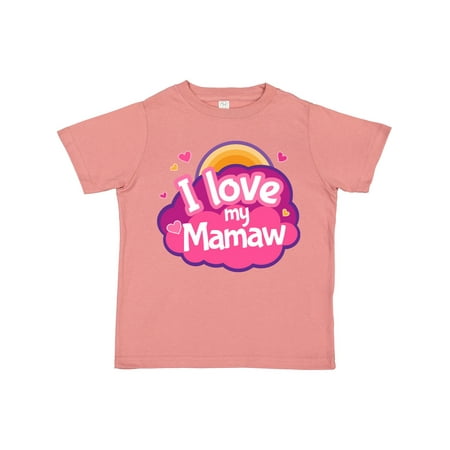 

Inktastic I Love My Mamaw Grandchild Gift Toddler Toddler Girl T-Shirt