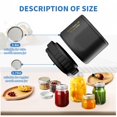 thumbnail image 3 of Electric Mason Jar Vacuum Sealer, Strong Suction Vacuum Sealer for Canning Mason Jars with Wide & Regular Mouth, Vacuum Sealing Machine for Food Storage and Fermentation, Black, 3 of 7