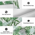 thumbnail image 6 of Monstera Leaves Outdoor Rug for Patio/Deck/Porch, Non-Slip Large Area Rug 5 x 7 Ft, Summer Palm Leaf Botanical Wooden Grey Indoor Outdoor Rugs Washable Area Rugs, Reversible Camping Rug Carpet Runner, 6 of 8