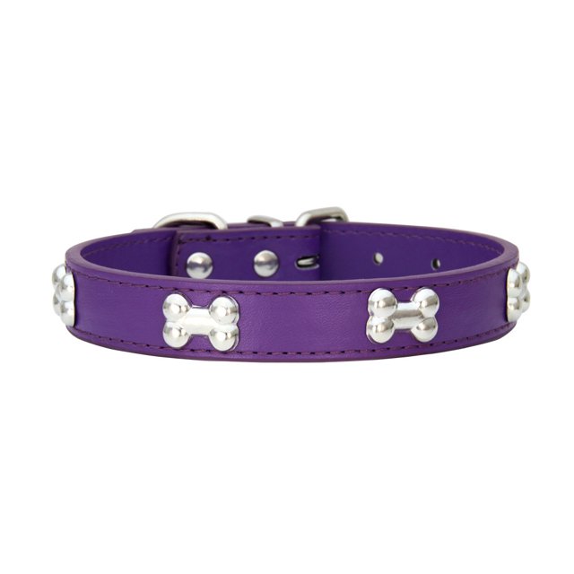 Greeniant elegante con hebillas ajustables y con forma de hueso fácil de limpiar para perro Suministros para perros púrpura METRO
