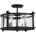 thumbnail image 5 of Generation Lighting Ethan 16 1/2" Iron and Glass Round Ceiling Light, 5 of 9