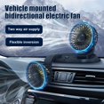 thumbnail image 3 of Electric Car Fan Dual Head Auto Fans 2 Speed Car Cooling Fan 360° Rotatable Car Dashboard Cooling Air Circulator Fan Portable Car Fan with Cigarette Lighter for Vehicles Home, 3 of 3