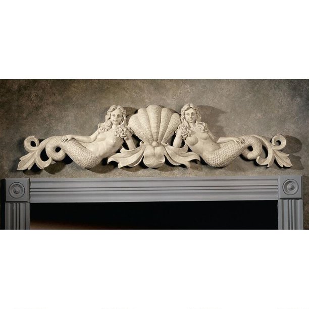 Design Toscano Mermaid Architectural Wall Pediment