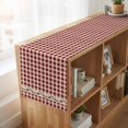 thumbnail image 6 of Table Runners 90 Inches Long Dress Scarves, Western Texas Star Retro Farmhouse Coffee/Dining/Kitchen Table Runner for Living Room, Country Vintage Red Beige Plaid 13x90 Inch, 6 of 9