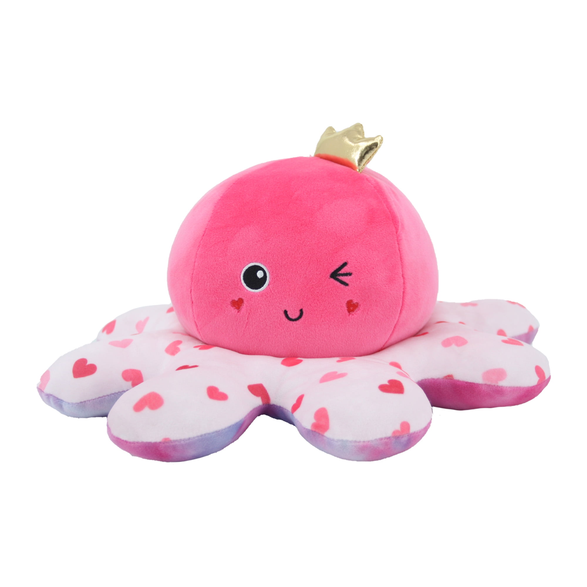 Comment célébrer la Saint-Valentin en polyester 13,5 pouces, Octipus jouets en peluche -- Multicolor