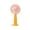 A004- Yellow, variant on Portable Handheld Fan, Rechargeable with Base, 3 Speed Settings 1 Hour Runtime Blue Transparent Cover, 1 Piece Personal Small Fan for Travel Office Outdoor Camping Desk Use