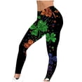 thumbnail image 5 of Bzhegqhd Ladies' St. Patrick's Day Printed Casual Yoga Pants Long Pants, 5 of 8
