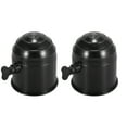 thumbnail image 1 of Unique Bargains 2pcs Trailer Hitch Ball Cap Protector with Knob Waterproof 50mm ID Black for Car Truck RV Boat, 1 of 6
