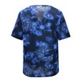 thumbnail image 4 of Blusa de manga corta con cuello en V y estampado informal para mujer Fridja  hjk4489, 4 of 4