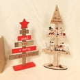 thumbnail image 5 of Wooden Christmas Tree Tabletop Ornaments for Christmas Decorations Table Decor Sanding Christmas Tree Wood Sign for Home Office Farmhouse Centerpieces Original 18/13inch, 5 of 6