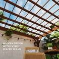 thumbnail image 5 of Outsunny 12' x 20' Outdoor Wood Pergola, Climbing Vine Gazebo, Brown, 5 of 10