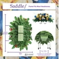 thumbnail image 3 of Sympathy Silks Artificial Cemetery Flowers Blue Tulips/Yellow Iris 2 Bouquets & Saddle, 3 of 6
