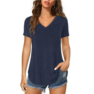 Womens Sheer V-Neck T-Shirt - Walmart.com