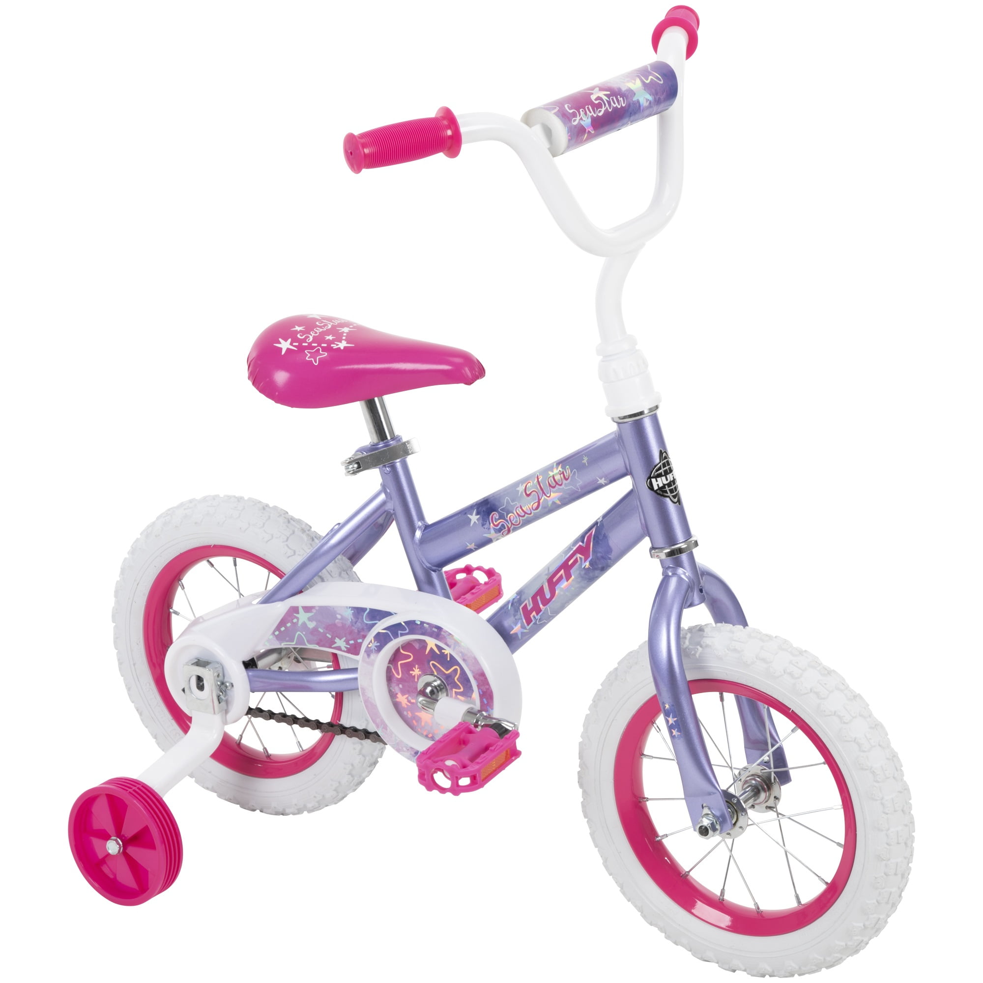 20 Inch Girls Bikes 12" Sea Star Girls' Bike Easy Use Coaster Brake Wide Trainin 