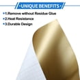 thumbnail image 6 of Unique Bargains 1 Pc Car Wrap Film Vinyl Wrap Cover Universal Car Protective Exterior Interior Matte Gold Tone 10x152cm/0.3ft x 5ft, 6 of 7