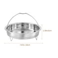 thumbnail image 2 of BEADCEST Stainless Steel Steamer Basket 7.8 Inch Vegetable Steamer With Handle Multi Functional Cooker Insert For Pot, 2 of 8