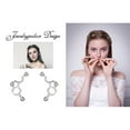 thumbnail image 6 of Jewelrypalace Dopamine Serotonin Molecule 0.2ct Cubic Zirconia Stud Earrings 925 Sterling Silver, 6 of 6