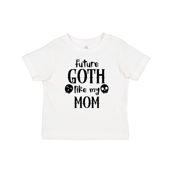Inktastic Future Goth Like My Mom with Skulls Boys or Girls Baby T-Shirt
