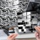 thumbnail image 1 of (A)25 piezas de pegatinas de pared de mosaico autoadhesivas para azulejos de cerámica y decoración de mármol, Hiser, impresión de ladrillos impermeables, pegatinas para baño y cocina (, 1 of 5