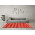 thumbnail image 3 of Ahgly Company Indoor Rectangle Abstract Orange Modern Area Rugs, 7' x 9', 3 of 4