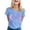 Pink, variant on Shirts For Women Tees Tops Breast Cancer Awareness Casual Short Sleeve Inspirational Pink Ribbon Print Dressy Clothes Blue