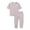 Light Pink, variant on WOYY Toddler Boys Cotton Outfits Casual Solid Short Sleeve T-Shirt Pants Set, Sizes 2-3T