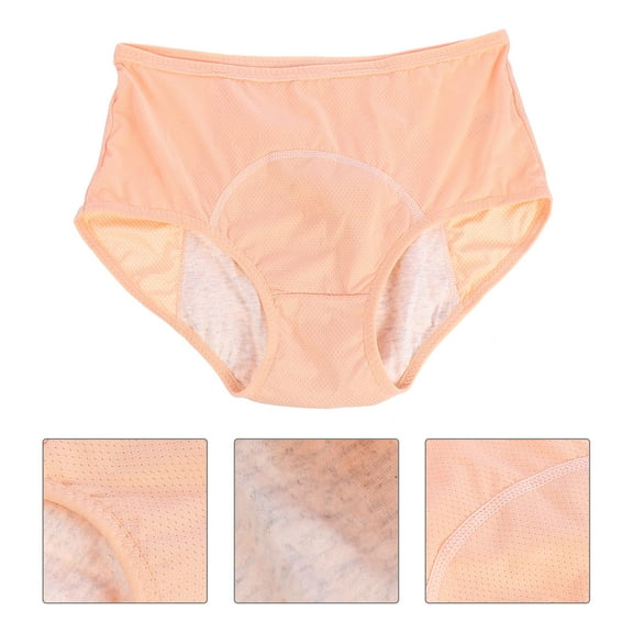 FRCOLOR Women Period Pants Heavy Period Underwear Beige 1Pack