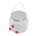 thumbnail image 2 of Comedero para colibríes transparente, colgante, decorativo, portátil, para agua y comida, para patio y jardín, 475 ml, 2 of 14