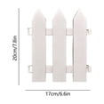 thumbnail image 3 of Plastic Garden Fence Border Edging Picket Fence With Stakes Lawn Flower Bed Divider Outdoor Garden Decor Easy Install Durable Reusable, Plant Protection Space Divider, for Garden Yard Lawn Beds, 3 of 6