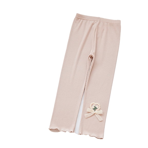 LYMAYTER ‌‌‌Girls Toddler Cotton Ankle Leggings for 1-9Y Stretchy Warm Breathable Tights Pants
