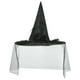 thumbnail image 2 of KAKOWELY Sombrero de bruja de Halloween, ala ancha, gorro de cosplay, disfraz de bruja, sombrero de fiesta, recuerdo de fiesta, 2 of 5