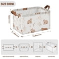 thumbnail image 7 of Yayeee Foldable Storage Basket for Shelves with Handles Waterproof Cloth Bins, Gray Bears, 7 of 7