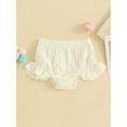 thumbnail image 2 of CIYCuIT Toddler Baby Girls Summer Shorts Solid Color Ruffle Trim Short Pants Infant Casual Cute Elastic Waist Shorts for Daily Beachwear 3M 6M 12M 18M 24M 3T, 2 of 8