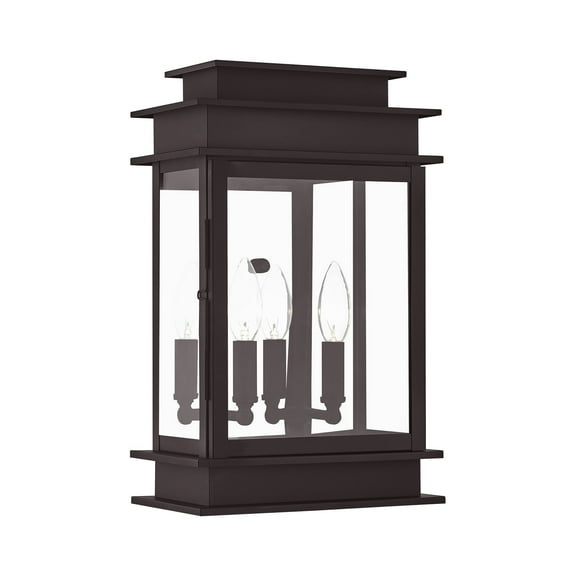 Livex Lighting Princeton 2 Light Outdoor Wall Lantern in Bronze