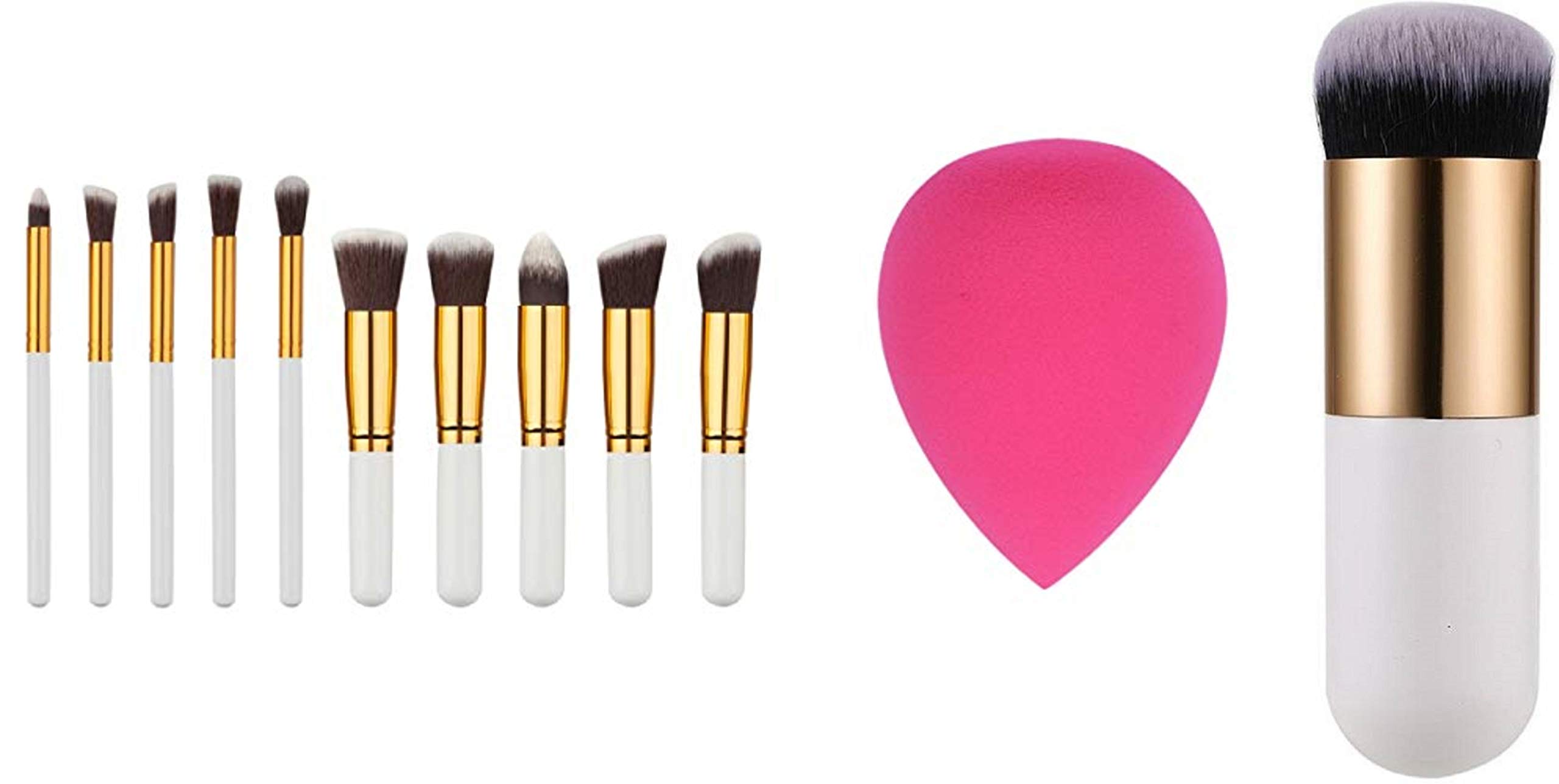 Cetc® Makeup Brush Set Premium Synthetic Kabuki Foundation Face Powder