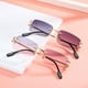 thumbnail image 3 of Gafas de sol cuadradas sin marco para mujer, gafas de sol de moda urbana, gafas pequeñas, 3 of 5