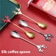 thumbnail image 2 of Bewildely 2 Pieces Christmas Coffee Spoons Ice Hotel Scoops Supplies Cream Stirring Home Kitchen Tea Teaspoons Party Bar Kits de decoración para fiestas No.1, 2 of 6