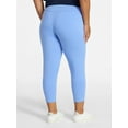 thumbnail image 2 of Terra & Sky Women's Plus Size Capri Legging, Sizes 0X-5X, 2 of 4