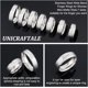thumbnail image 5 of Anillo de acero inoxidable mate liso de 14 piezas, 7 tamaños, con inscripción láser, anillo de dedo en blanco, anillo de boda clásico de metal hipoalergénico para joyería., 5 of 9