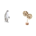 thumbnail image 1 of Escultura de pingüino Escultura de pingüino Decoración Escultura de hoja Estatua de hoja de Figura de hoja Novedad Resina Hierro Adorno de, 1 of 8