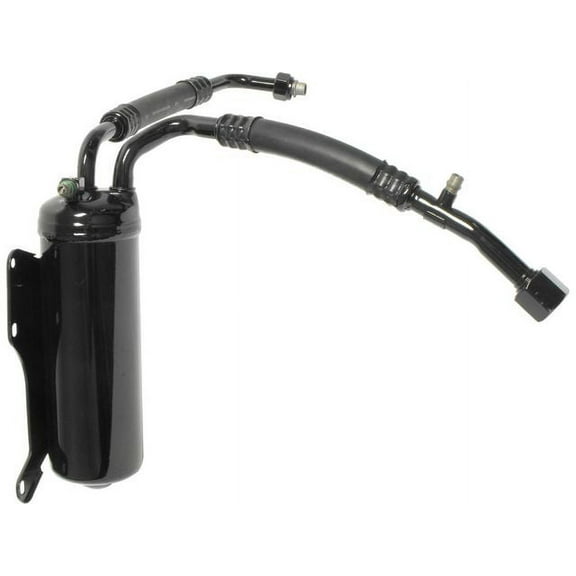 A/C Accumulator with Hose Assembly - Compatible with 2004 - 2007 Ford E-450 Super Duty 6.0L V8 VIN P Turbocharged OHV Diesel 2005 2006