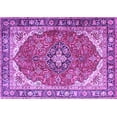 thumbnail image 1 of Ahgly Company Indoor Rectangle Medallion Purple Traditional Area Rugs, 2' x 5', 1 of 4