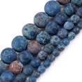 thumbnail image 3 of Cuentas de piedra mate natural pulidas con acabado mate, jaspe cebra rosa, ágatas, jades, howlitas, cuentas minerales para hacer joyas, pulseras DIY de 15'', 3 of 5