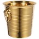 thumbnail image 2 of GOOHOCHY Cubo de hielo de acero inoxidable con asa, 5 l, para vino, cerveza, enfriador, recipiente metálico para bebidas, para bar, fiesta, picnic, dorado, 2 of 7