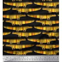 Soimoi Cotton Duck Fabric Crocodile Kids Print Fabric by The Yard 42 Inch Wide
