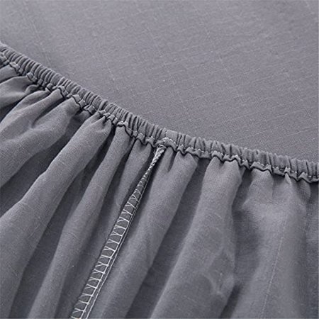 Grounding Fitted Sheet with 15 feet Grounding Cord, Twin XL Size, 5% Silver Fiber & 95% Cotton Fiber, Conductive Earthing Bed Sheet for Better Sleep EMF Protection