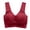 Wine, variant on Avtoify Women Plus Size Bra Summer Womens Bras Seamless Push Up Sports Comfortable Breathable Wear